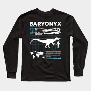 Baryonyx data sheet Long Sleeve T-Shirt